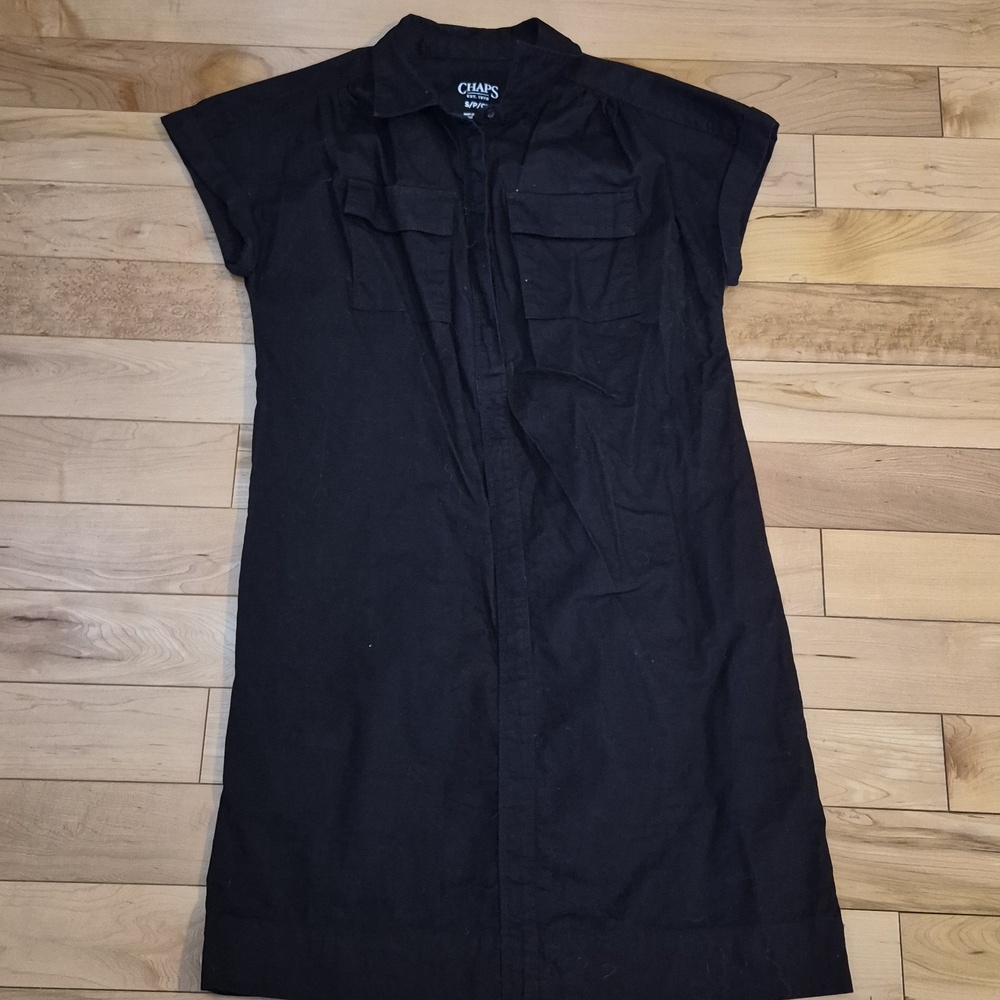 Chaps Women's Size Small Classic Black Dress
